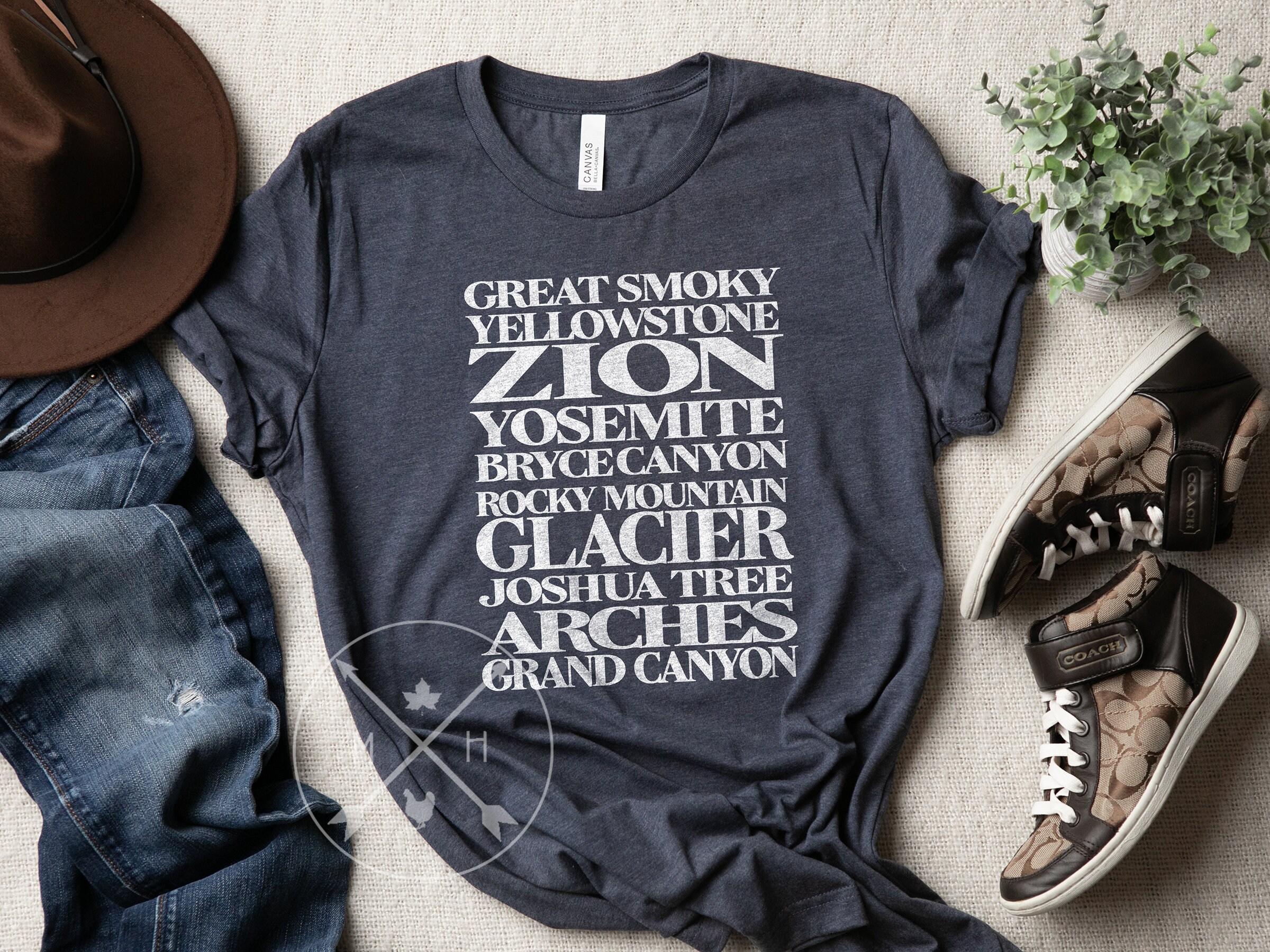 National Parks Shirt | Np Park Subway Style Tshirt Hiking, Mountains, Explore More, America The Beautiful Adult Youth Unisex