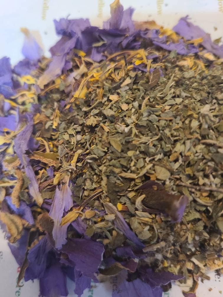 Tea Blend - Damiana Leaf , Blue Lotus, Lavender & Skullcap | 14 Grams Lucid Dream