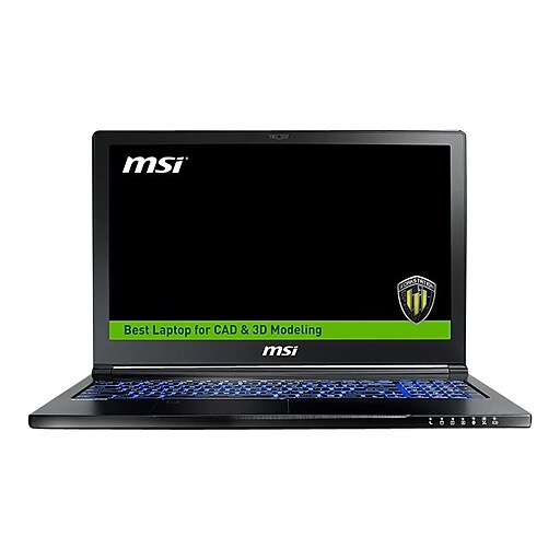 MSI WS63 8SL 016 15.6" Mobile Workstation Laptop, Intel i7