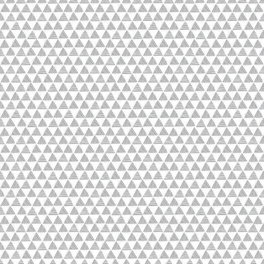 Blender Cotton Fabric By The Yard - Purrfect Day Triangles White Riley Blake C9904-White