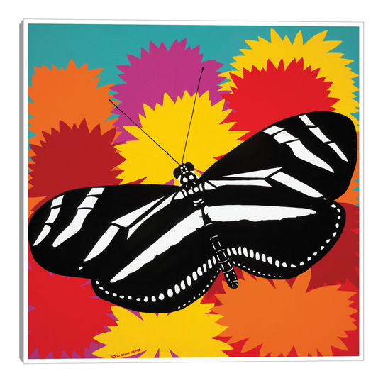 Zebra Butterfly By Synthia SAINT JAMES Canvas Wall Art: Multi - Medium by World Market