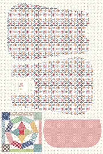 Lori Holt Cook Book Luncheon Apron Panel By For Riley Blake Designs | Sku #hd11771-Panel