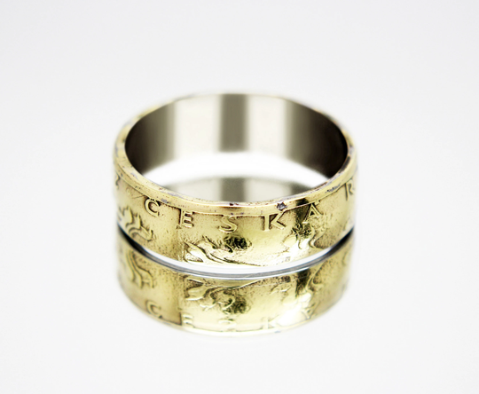 Czech Republic Coin Ring 20 Crowns 1993-2022 Coin Rings For Men Women Mens Ring Wedding Anniversary Promise