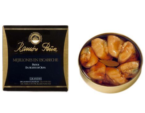 Ramon Pea Mussels in Escabeche Sauce (Pickled Sauce)