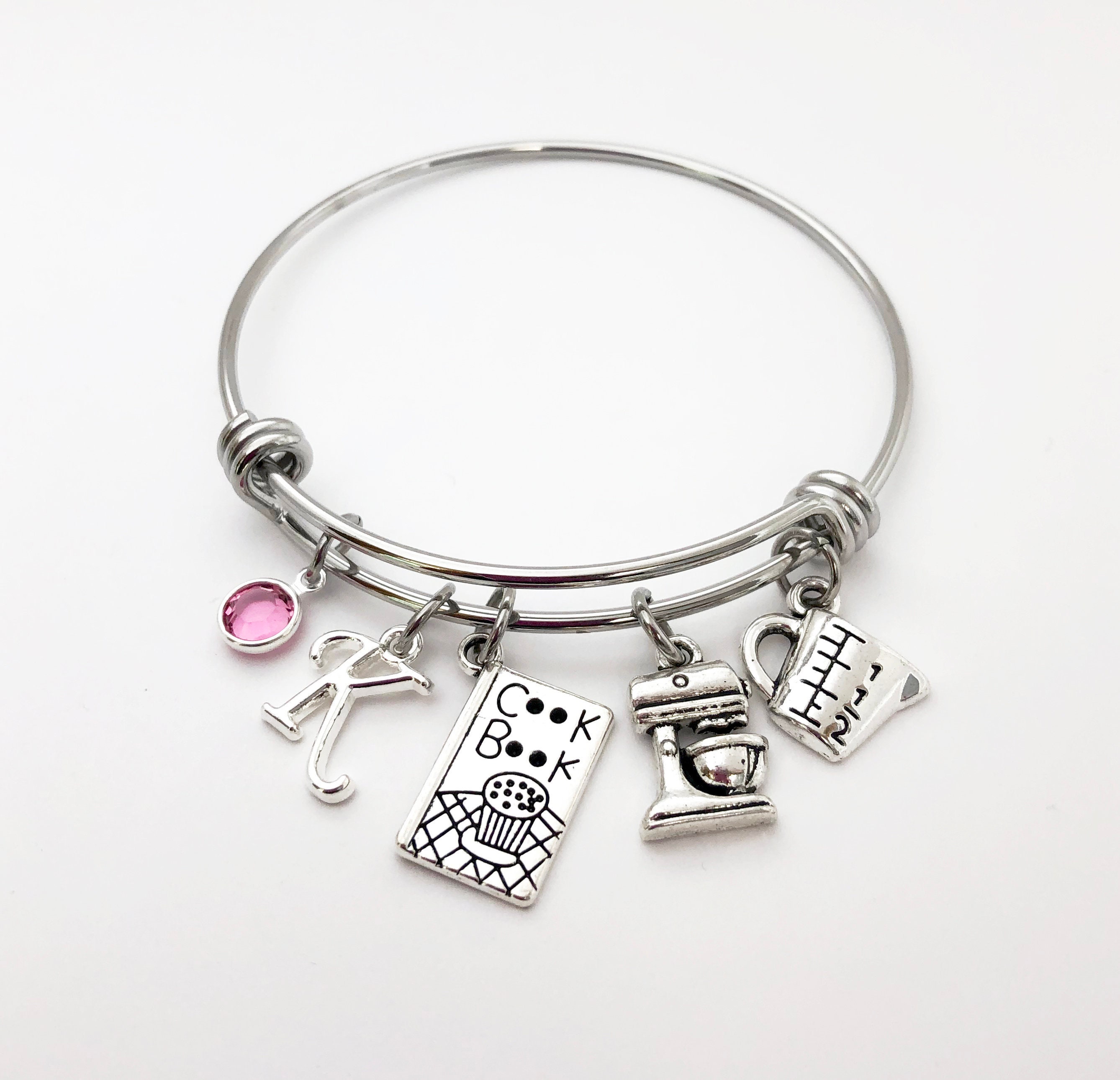 Baker Gifts For Mom Baking Her, Gift Ideas, Cook Gifts, Birthday Bakers Personalized, Charm Bracelet