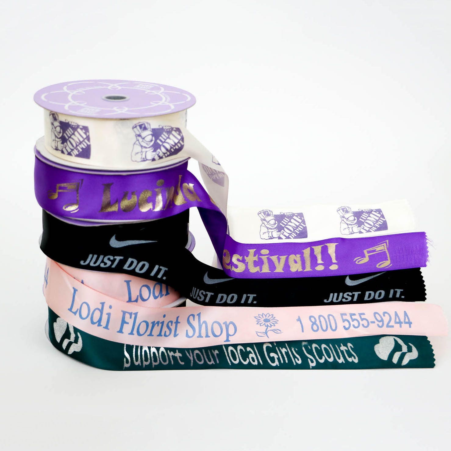 Personalized 1 1/2 | 38mm Ribbon For All Occasions - Customized Weddings, Birthdays, Anniversary, Funeral, Baptism Engagement