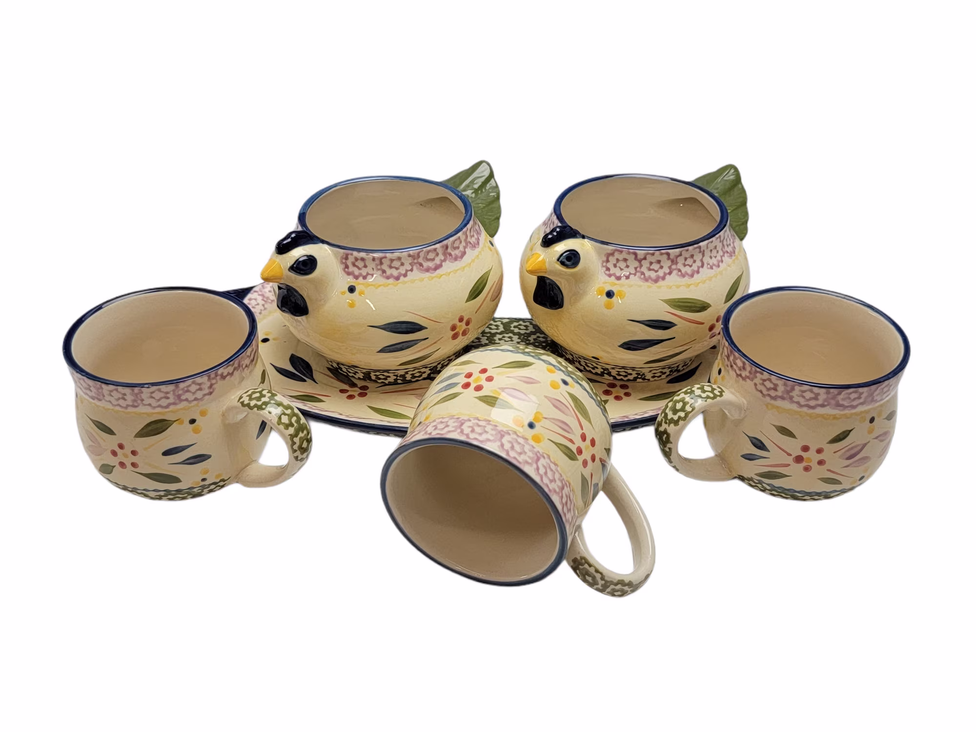 Vintage Chicken Soup Cup & Sandwich Tray, Dinnerware Set, Temptations Old World By Tara Green, Bowls