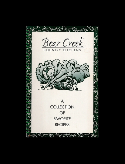 Bear Creek Country Kitchens Cookbook, Rare Local Community Cook Book, Herber City, Utah