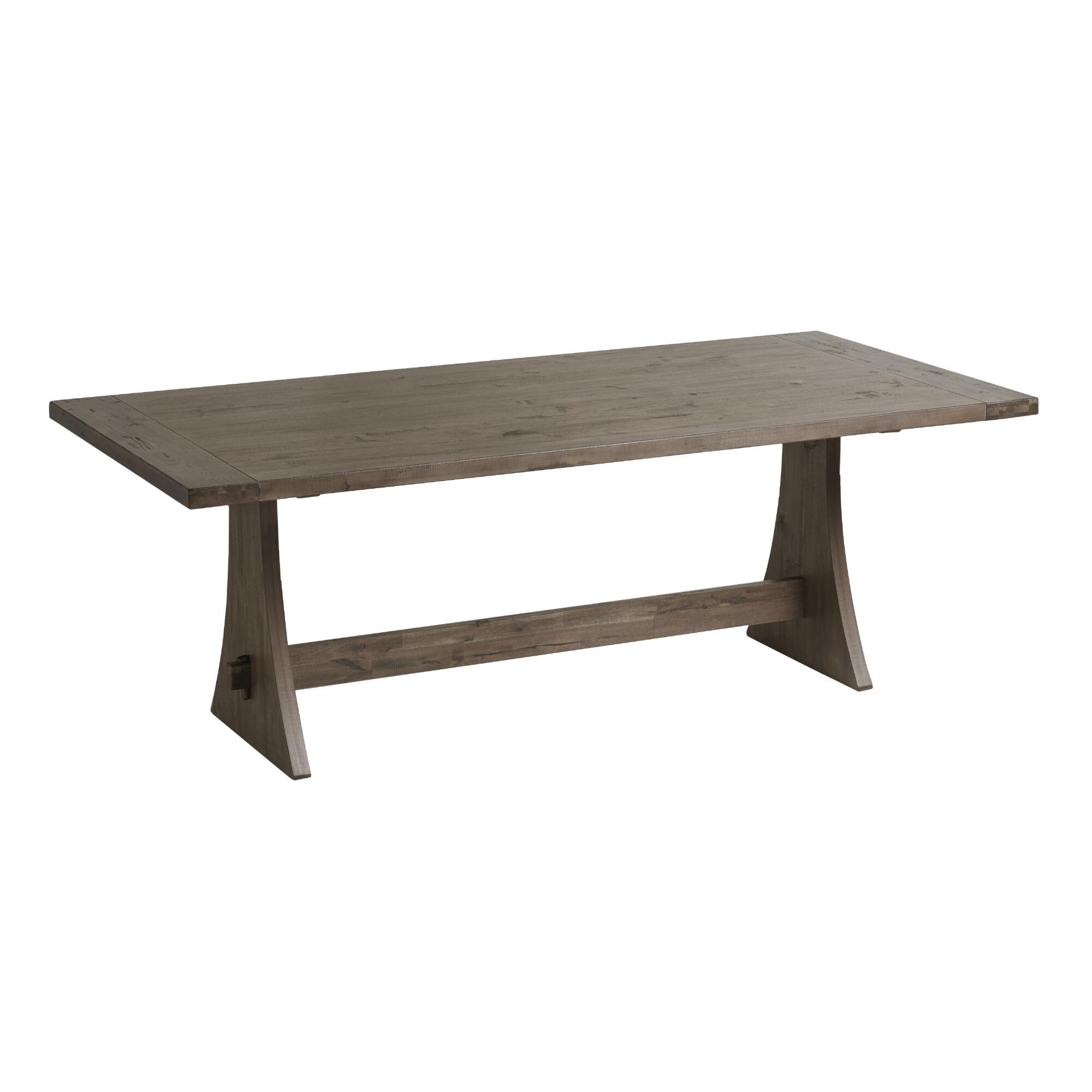 Rustic Wood Brinley Fixed Dining Table - Large (73"L and above) by World Market
