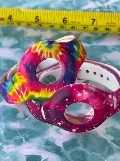 Tie Dye & Nebula Magenta Airtag Bracelet