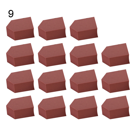 15Pcs Pentagon Makeup Puff Wet Dry Dual Use Cream Applicator Blending Tool - 9