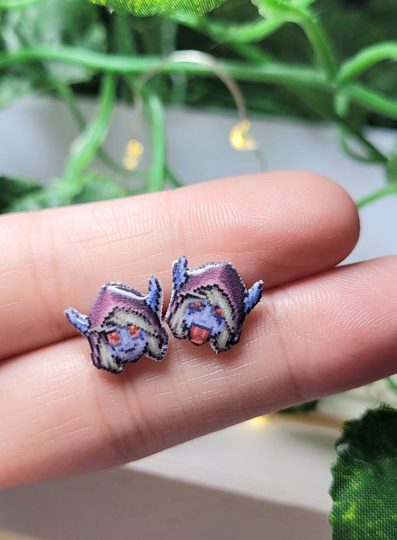 Cute Slyvanas Windrunner Post Earrings World Of Warcraft Gift, Plastic Stud Earrings, Kawaii Style
