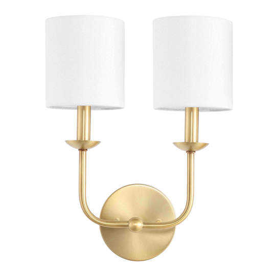 Gold 2 Light Ferrara Wall Sconce by World Market