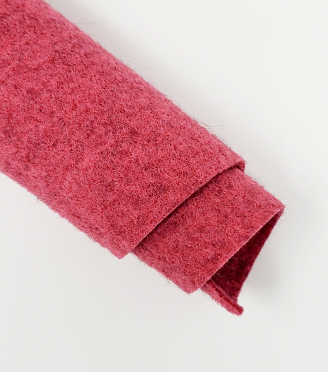 Hand Washed Merino Wool Blend Felt 9"x12" Sheets Ruby Slipper/Berry Color