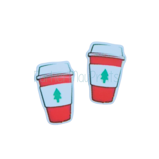 Hot Cocoa Planar Resin | Christmas Blend Coffee Flatback Hair Bow Charm Scrapbooking Embellishment Cabochon Chocolate