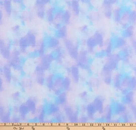 Glitter Fabric - Pastel Nebula Blender From Starlight Collection By 3 Wishes 100% High Quality Cotton