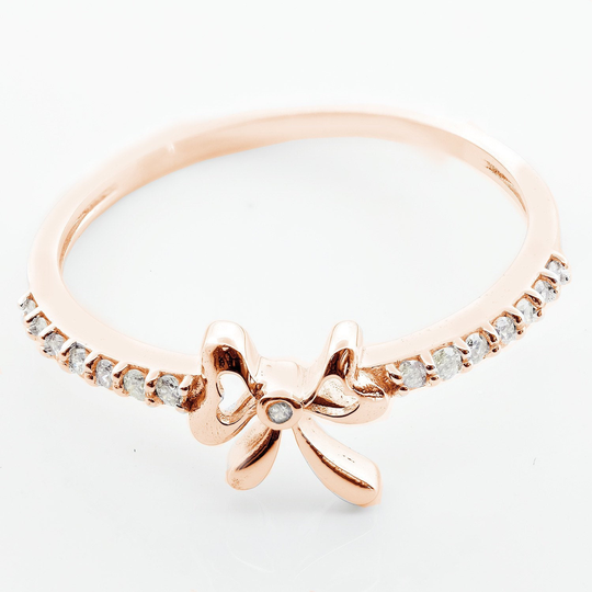 0.17Ct Diamond Fancy Butterfly Ring in 10K Gold
