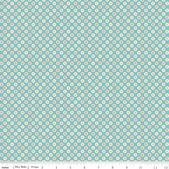 Bubbles - Cook Book Fabric Collection By Lori Holt For Riley Blake Designs C11767 Cottage 1/2 Yard