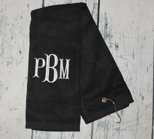 Personalized Golf Towel Custom Embroidered