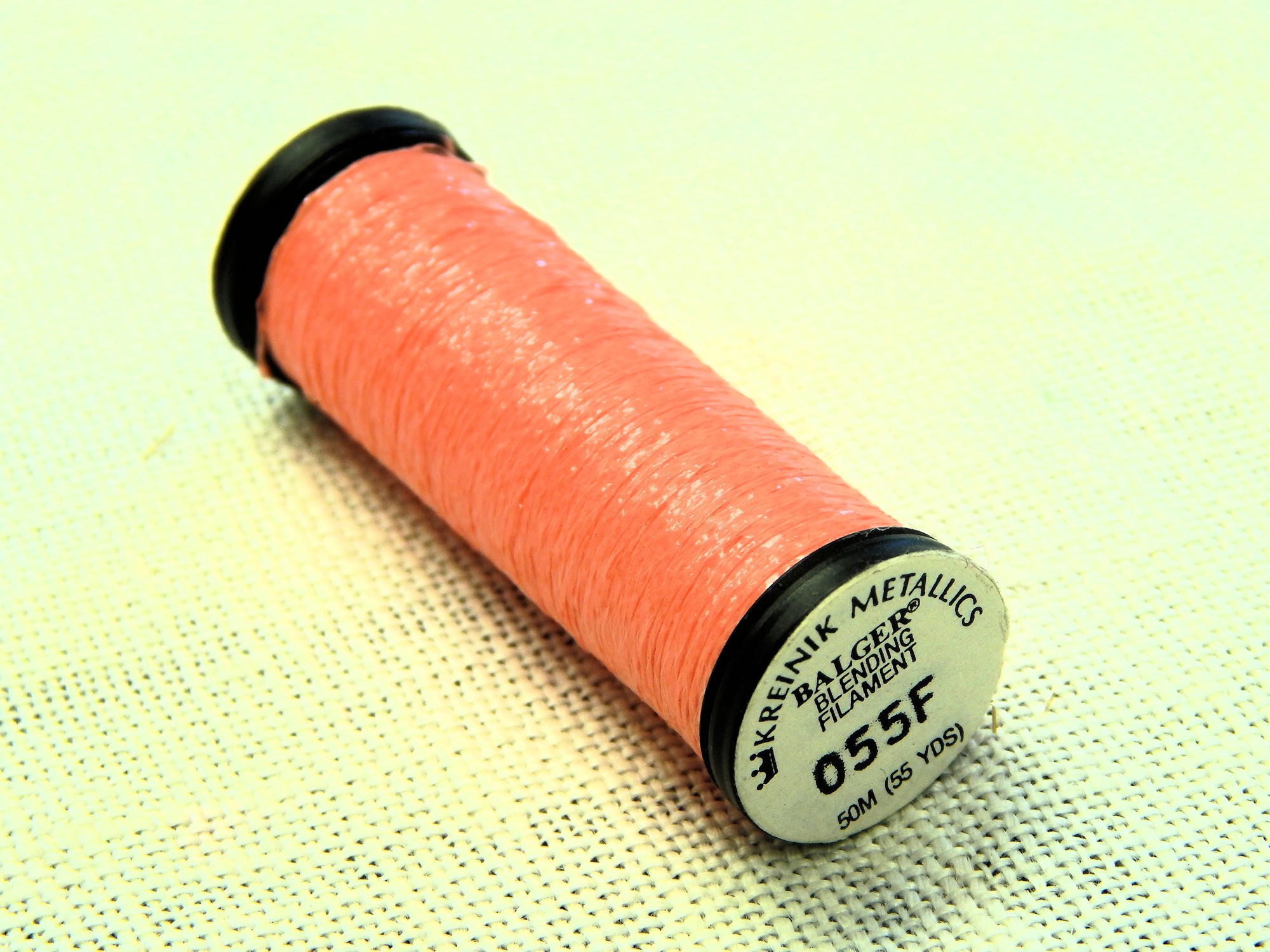 Kreinik Balger Metallics Blending Filament Color 055F Watermelon Glow in The Dark By Spool
