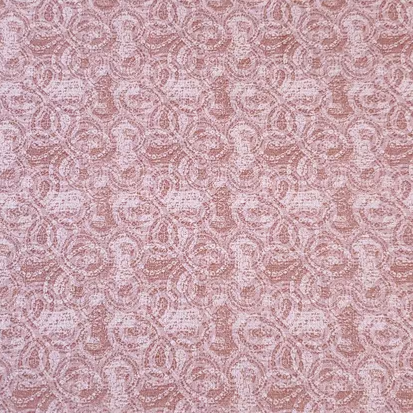 Cotton Linen Woven Blend, Mauve Taupe Print, A Very Fun Boho Look Nice Breathable Fabric. No Stretch Woven, Sold By The 1/2 Yard
