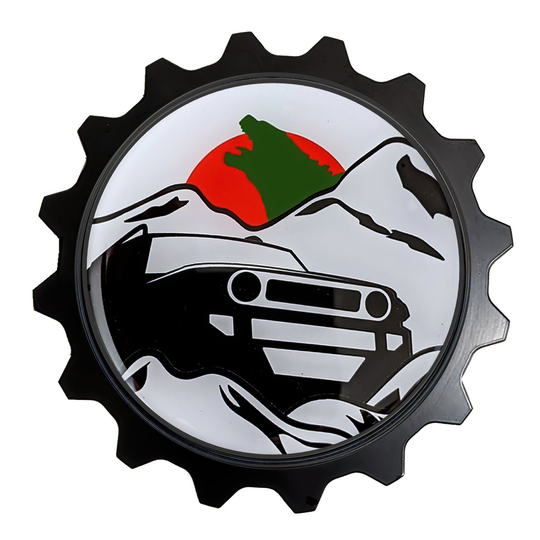 3.75" Aluminum Grille Badge Original Fj Cruiser Emblem - Fits All Fj Compatible With Trail Teams & Trd Teq