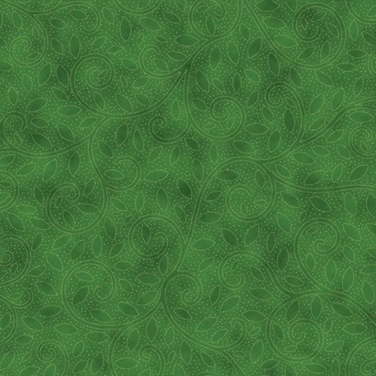 Hunter Green With Gold Metallic Blender Fabric From Fall For Autumn Collection. Companion Fabrics Shown, . Hoffman Fabrics. Free Shipping