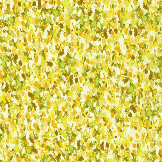 Painterly Petals - Yellow Blender By Studio Rk For Robert Kaufman Fabrics Sold The Yard, Cut Continuous in Stock, Ships Today