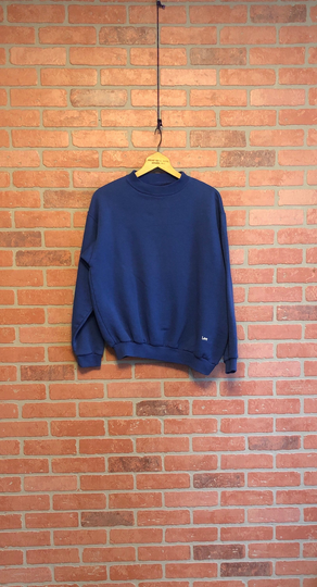Vintage 80S 90S Lee Riders Blue Crewneck Sweatshirt Made in The USA Medium