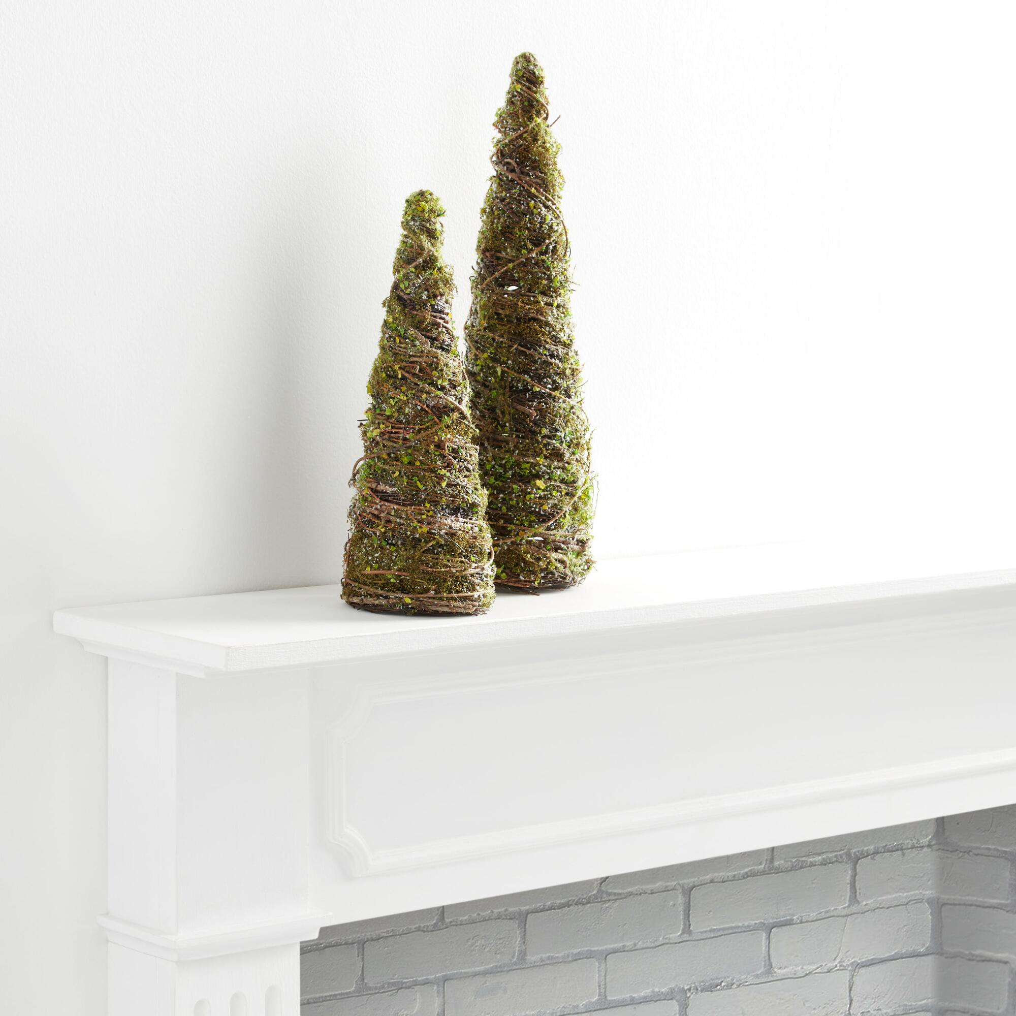 Mossy Vine Tabletop Tree Decor: Green - Acrylic by World Market