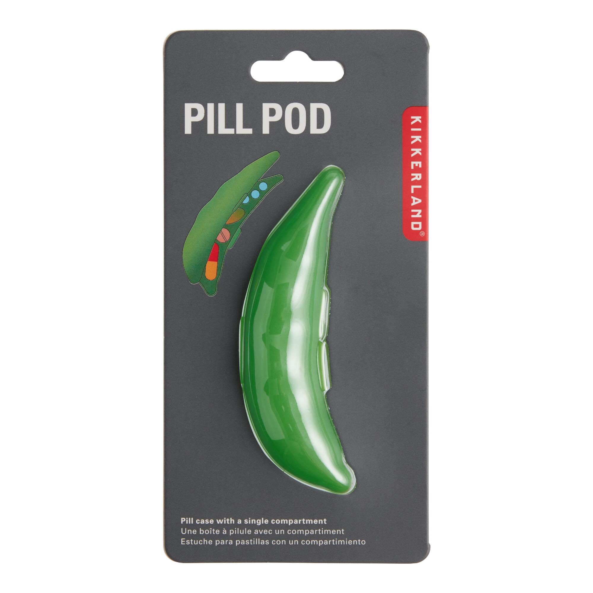 Kikkerland Pill Pods Set of 2: Green - Plastic by World Market