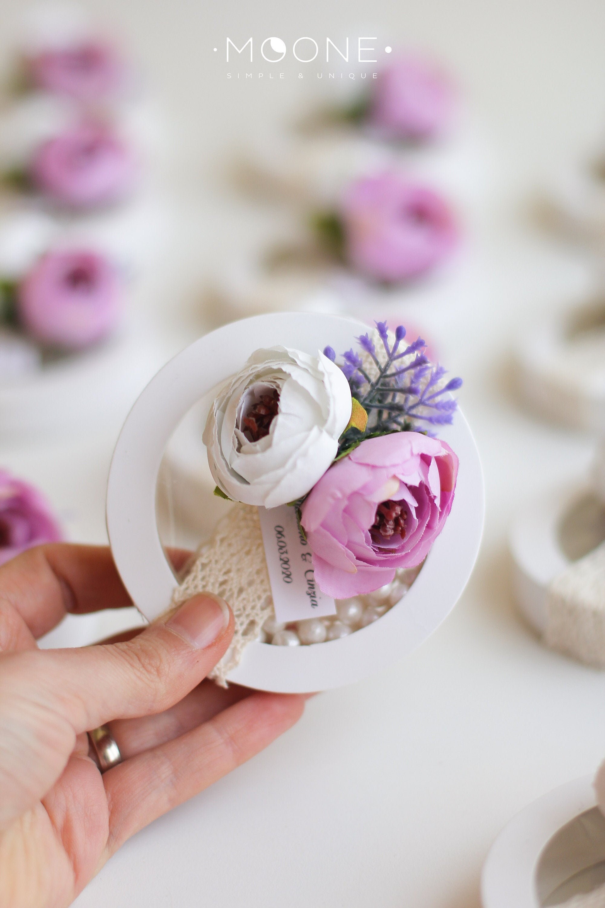 10Pcs Candy Favor Boxes, Wedding Favors For Guests, Custom Favors, Blush Wedding, Engagement Bridal Shower Baptism Favors