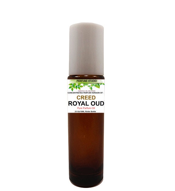 Premium Perfume Oil Blend With Similar Notes & Accords To Creed Royal Oud For Men in A Amber Glass Roller Bottle .33 Oz/10Ml