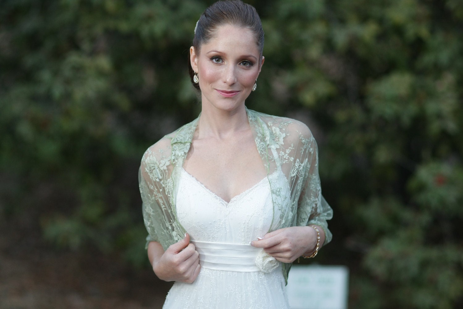 Plus Size Wedding Cover Up, Moss Green Loop Shawl With 4 Wearing Ways. Bridesmaids Shawls, Curvy Bridesmaid, Wrap Up
