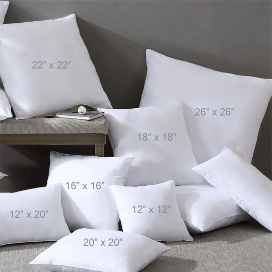 Swift Home Cotton Blend Pillow Insert 16-in x 16-in White 6D Polyester Fiber Filling Indoor Decorative Insert | SHPW2-001-1616