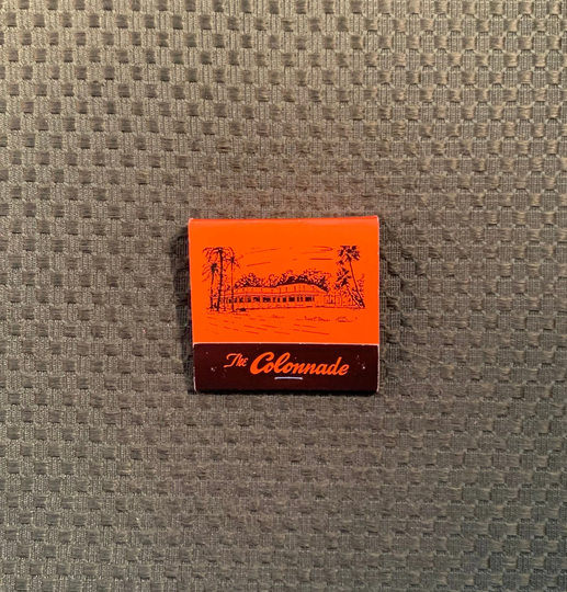 Vintage Matchbook, The Colonade, Seafood, Restaurant, Lounge, Tampa, Florida, with All 28 Match Sticks, Free Ship in Usa