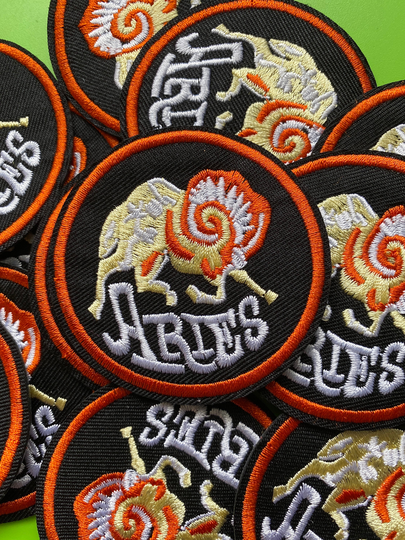 Aries Ram Sheep Zodiac Astrology Sign Horoscope Iron On Patch 2.75" B