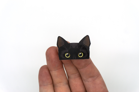 Vinyl Sticker Sheet | Peeking Cats | 8 Stickers