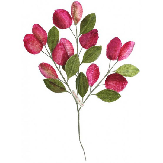 Vintage Millinery Leaves 1950S Japan Velvet Berries & Vl122Pk