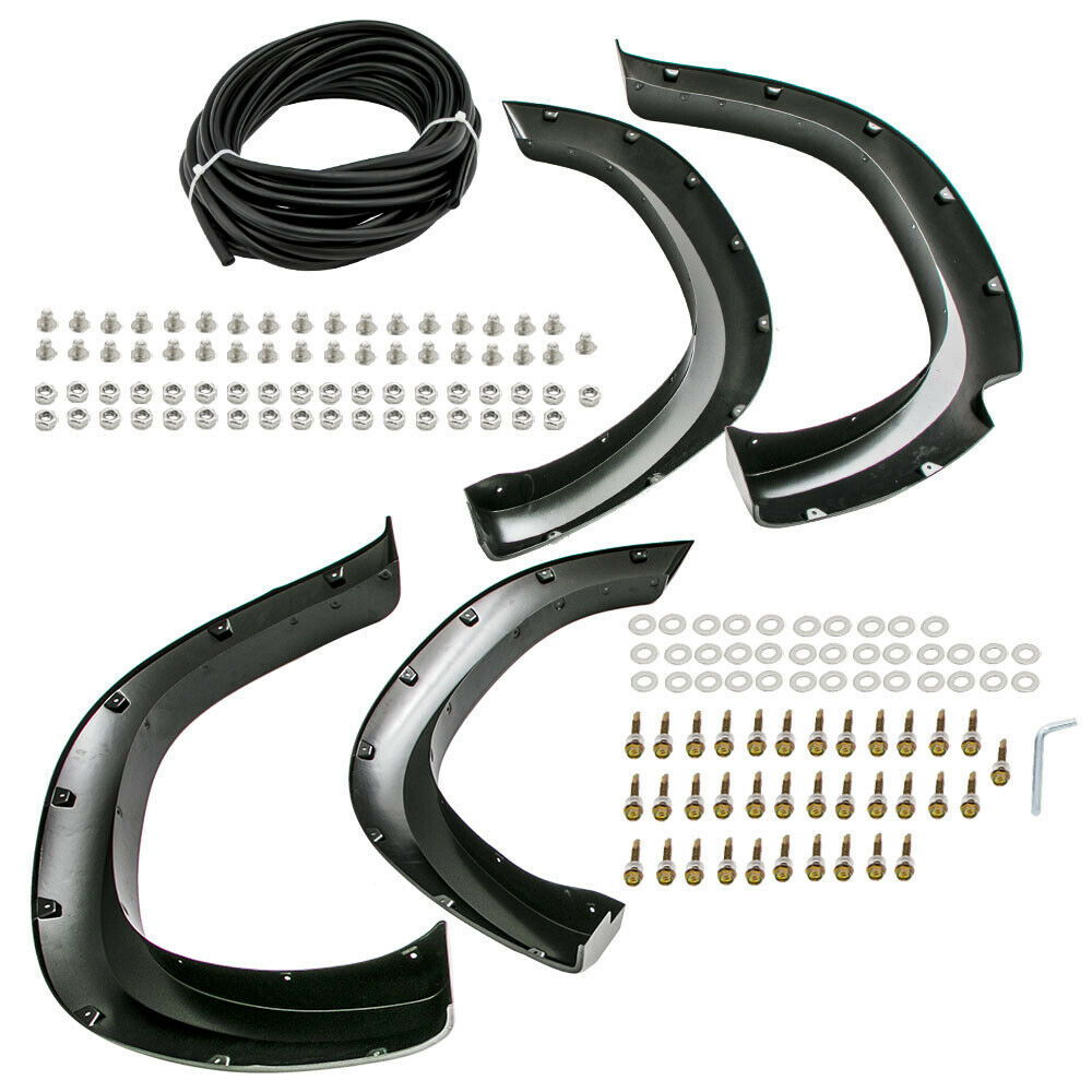 Fender Flares Set of 4 for Dodge Ram 1500 2019 2020 2021 Smooth Paintable Black