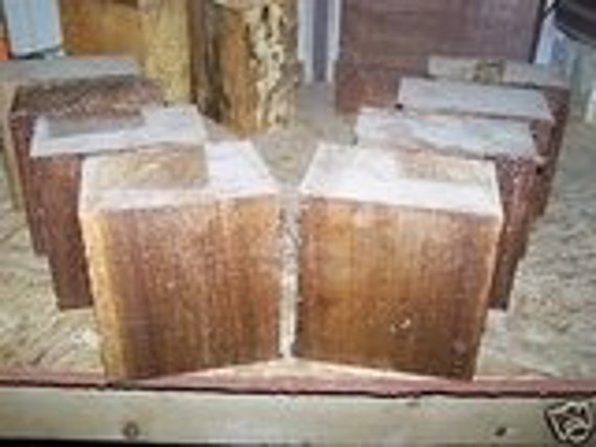 Four Walnut Bowl Blanks Lathe Turning Block Wood 6 X 3"