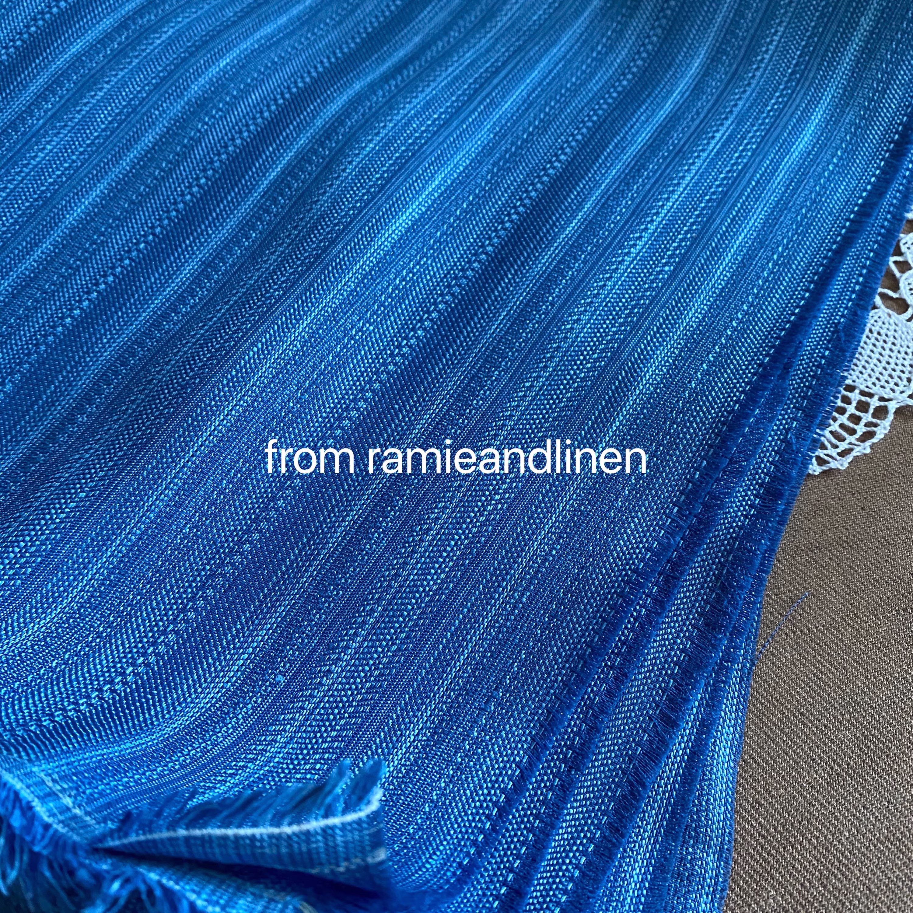Linen Fabric, Yarn Dyed, Stripes Weaved Cotton Blend Half Yard By 58" Wide