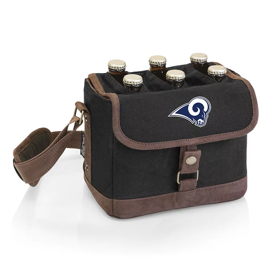Los Angeles Rams Beer Caddy Cooler Tote, Black