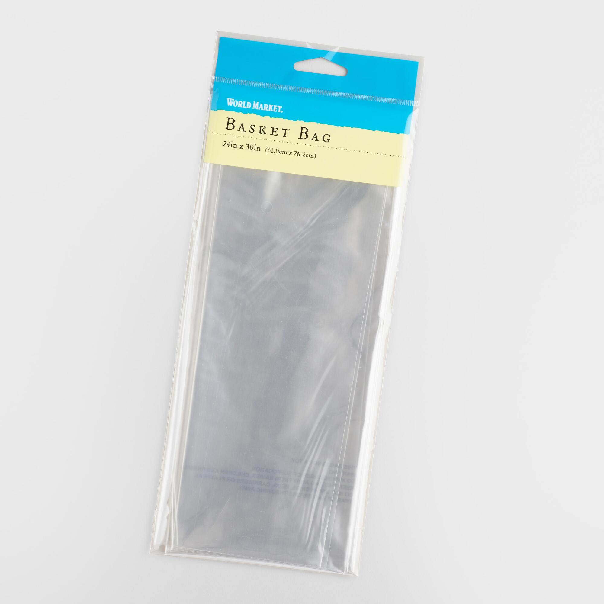Small Clear Basket Bags Set of 2 by World Market