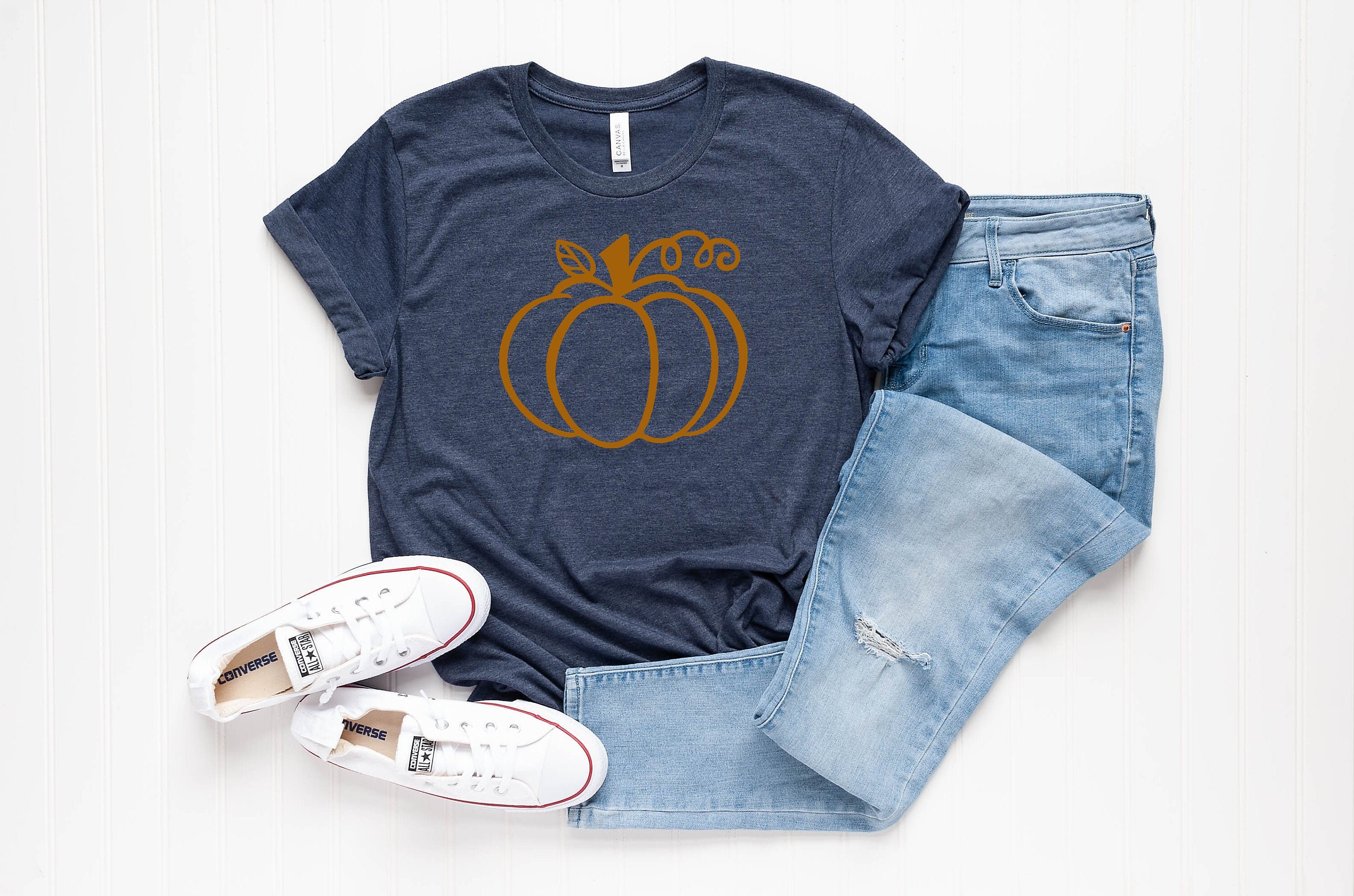 Womens Fall Shirt, Cute Tshirt, Pumpkin Shirt Women, Hello Tshirt Womens
