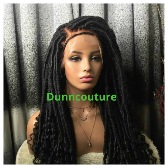 Ready To Ship...goddess Faux Loc Wig, Fullace Wig With Baby Hair, Glueless