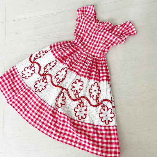 Beautiful Soutache Gingham Sundress