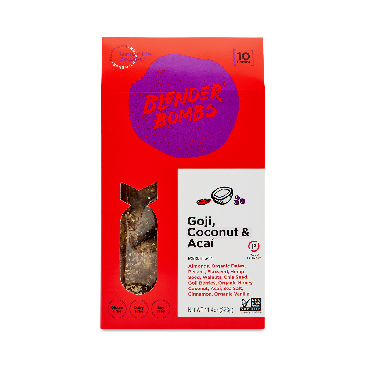 Blender Bombs Blender Bomb, Goji, Coconut & Acai 10 bombs (31g each)