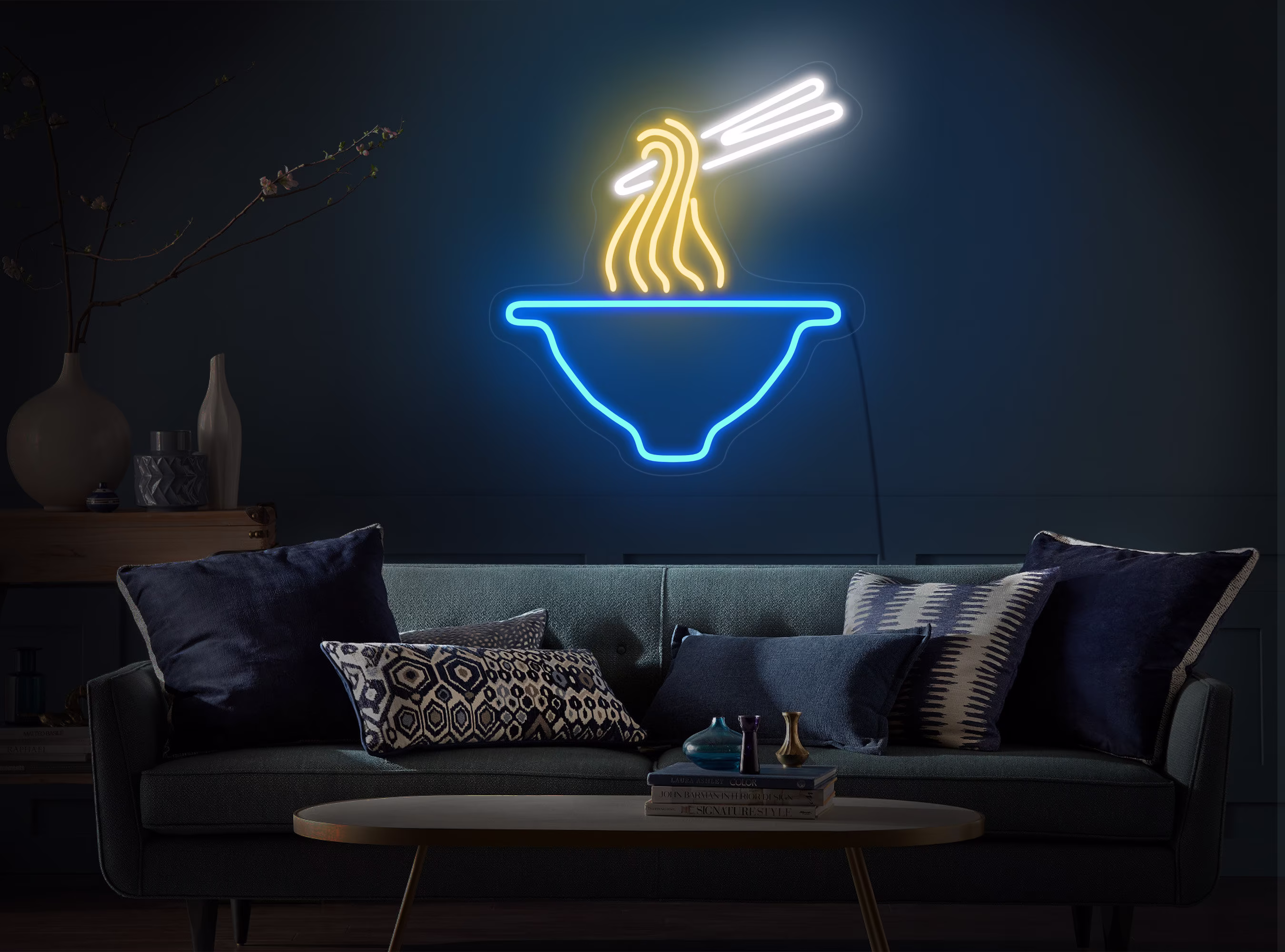 Ramen Neon Sign, Ramen Led Light Wall Decor, Ramen Art, Ramen Sign, Neon Sign Shop, Led Decor