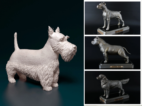 Personalized Scottish Terrier Dog Statue